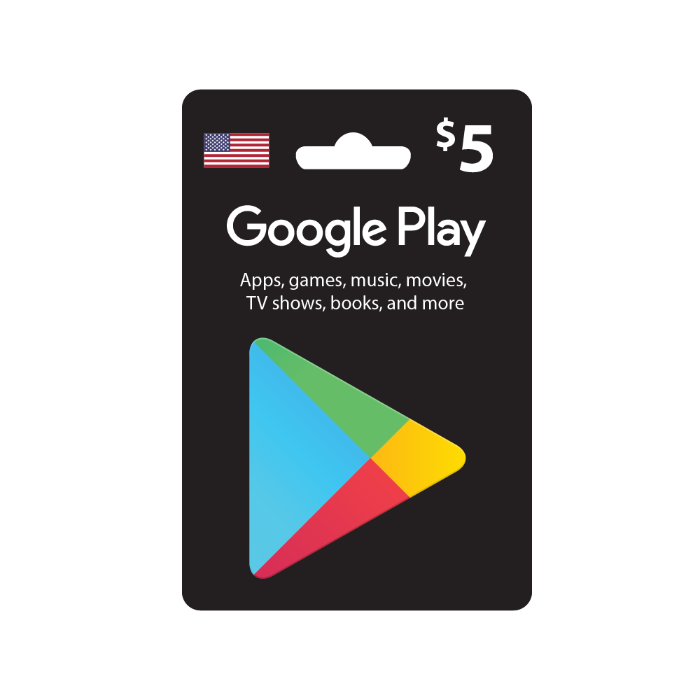 Buy Google play digital gift card 5$ - us account in Saudi Arabia
