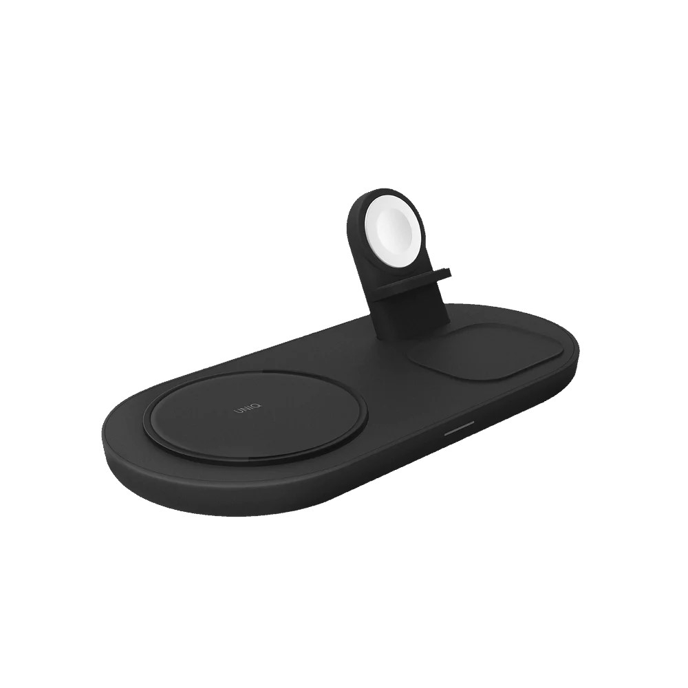 

Uniq aereo mag 3 in 1 magnetic fast wireless charger, 8886463677131 – black
