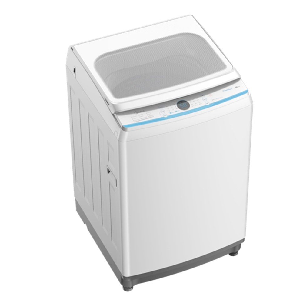 Buy Midea 10kg top load washing machine (ma200w100/w-sa) - white in Saudi Arabia