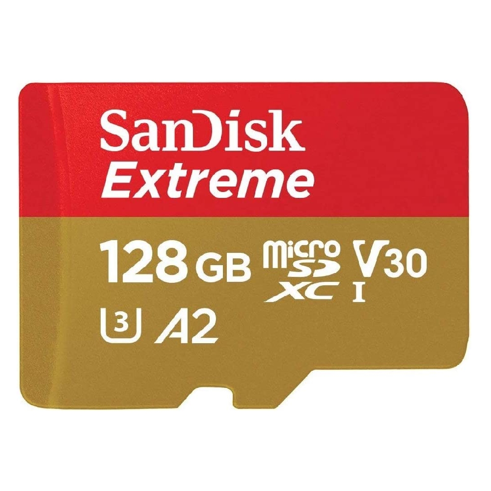 Buy Sandisk extreme 128 gb microsdxc memory card for cameras,  sdsqxaa-128g-gn6mn in Saudi Arabia