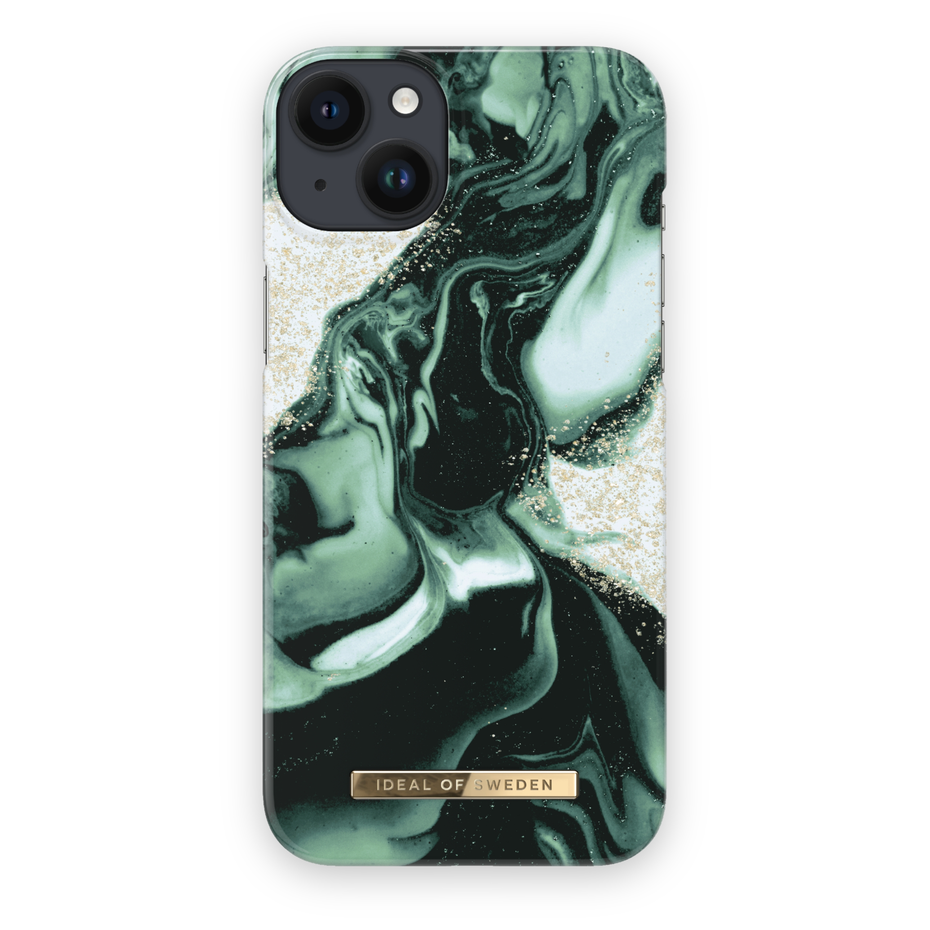 

Ideal of sweden case iphone 14 plus - golden olive marble