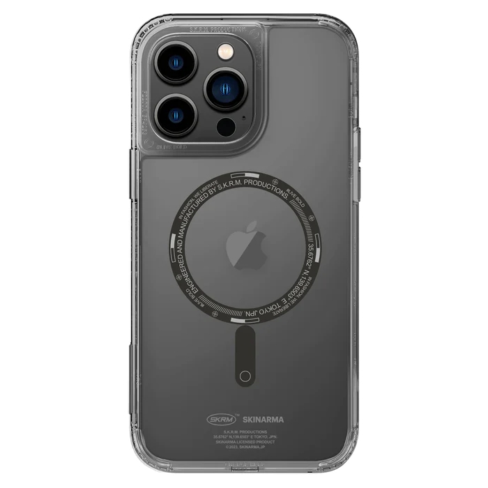 

Skinarma saido mag-charge for iphone 14 pro max, sk-ip14pm-sdoms-sk– smoke black
