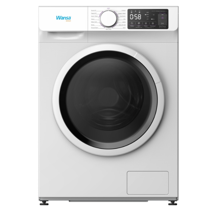 

Wansa gold front load washing machine, 8kg, wgfl801460whtc. 10 - white