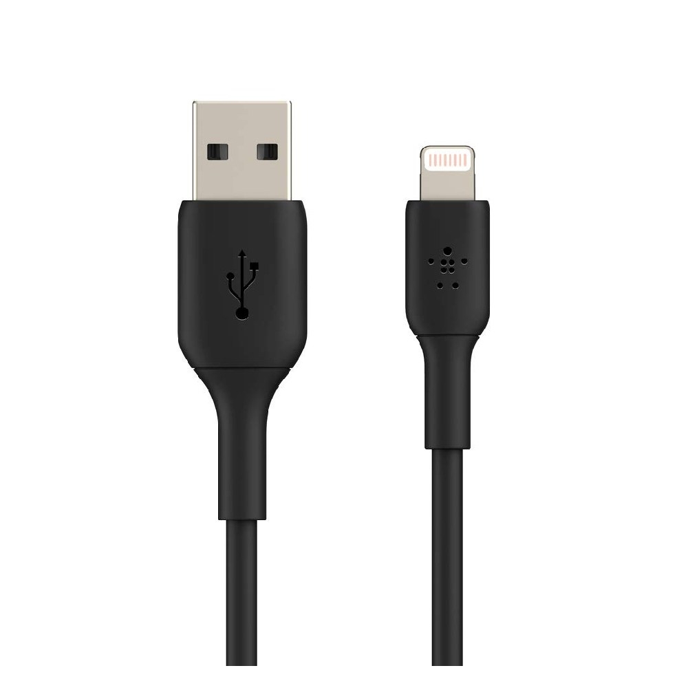 

Belkin lightning cable to usb cable for iphone, ipad, airpods, 9. 8ft/3m, caa001bt3mbk ...