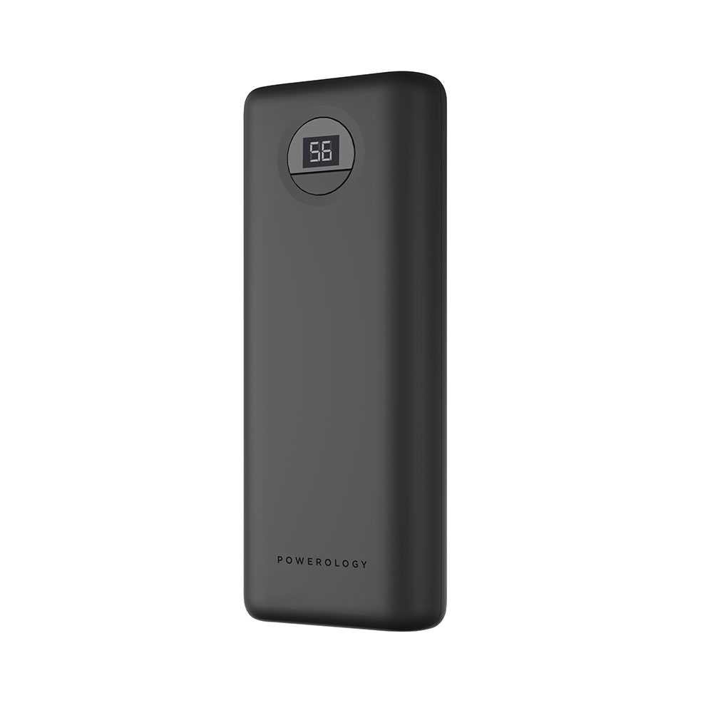 

Powerology compact power bank, 20000mah pd, 30w, ppbcha05 - black