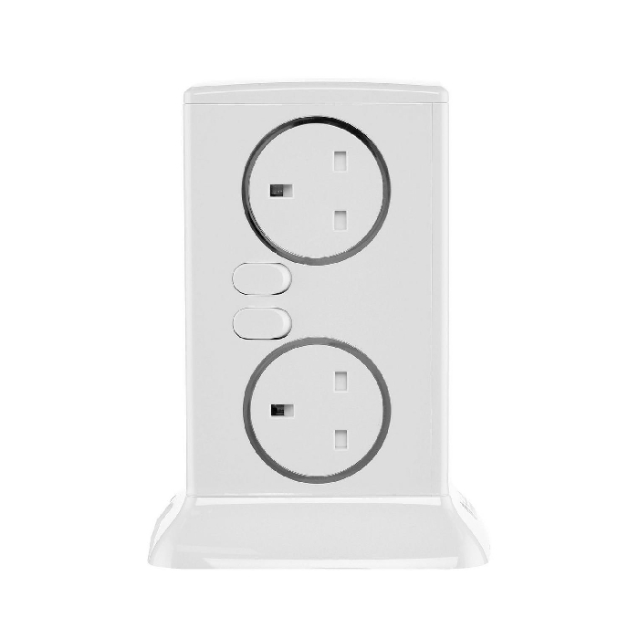 Buy Alfanar tower extension socket, 13 a , ce063m4u16-ch - white in Saudi Arabia