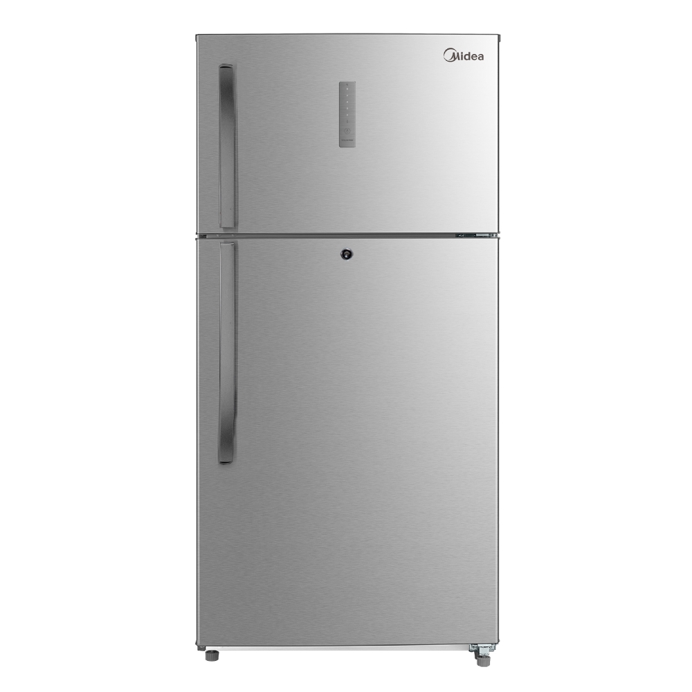 

Midea 23 cft refrigerator top freezer (hd848fs1) stainless steel