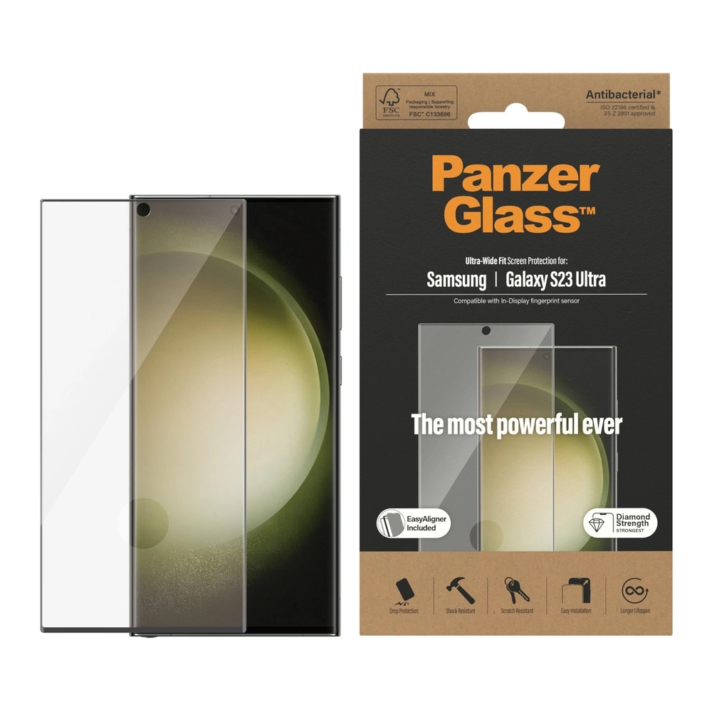 

Panzer ultra-wide fit screen protector for samsung s ultra 2023, 7317-pg