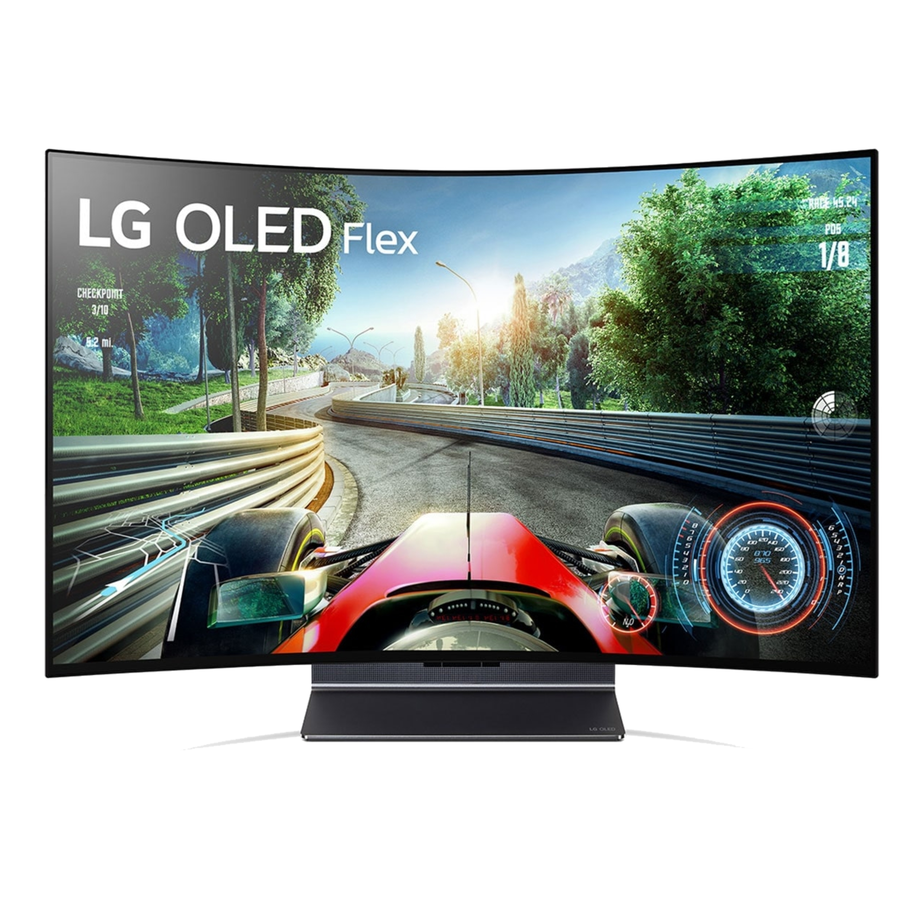 Buy Lg flex lx3 42-inch 4k uhd smart tv,42lx3q6la. Amv – black in Saudi Arabia