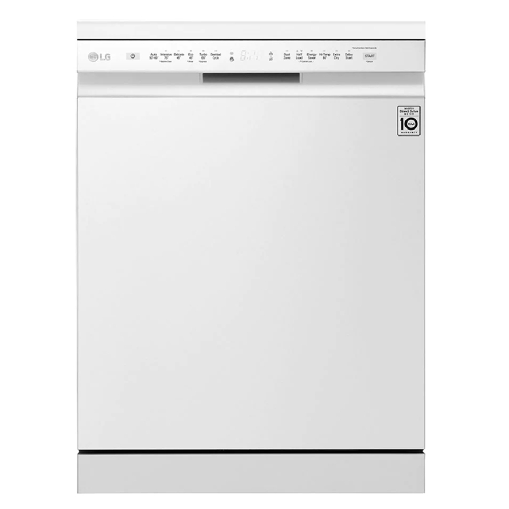 Buy Lg dishwasher 14 place setting with 9 programs (dfc532fw) white in Saudi Arabia