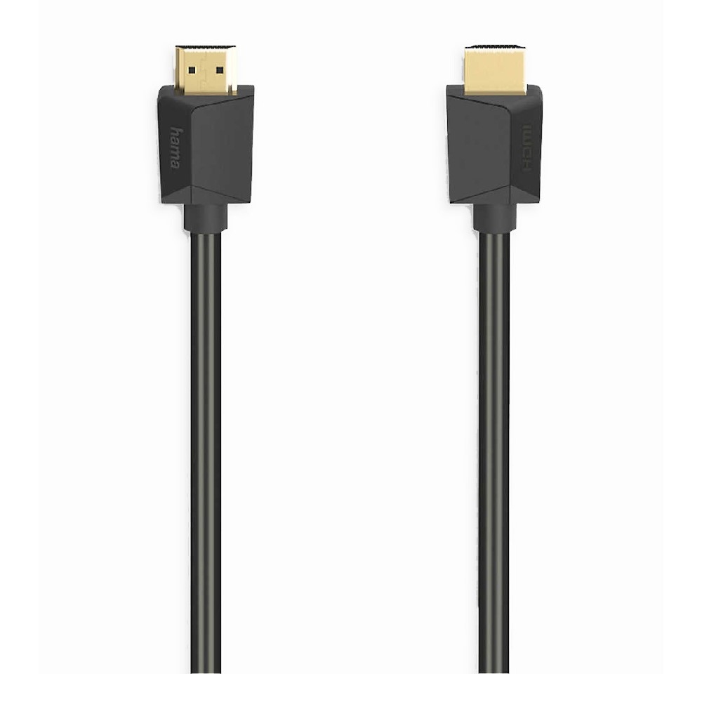 Buy Hama ultra high-speed hdmi cable, plug-plug, 8k, 2m, 205242– black in Saudi Arabia