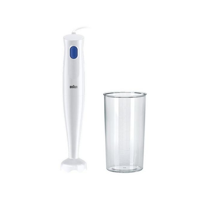 

Braun multiquick 1 hand blender, 450w, mq10. 001pwh - white & blue