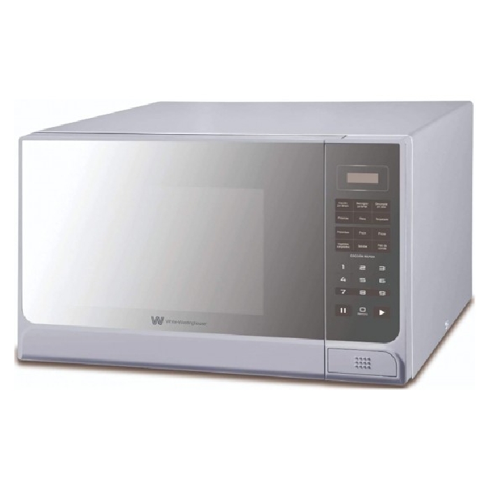 

White westinghouse microwave oven with grill, 30l, 900w, digital control, wmw30vs - silver