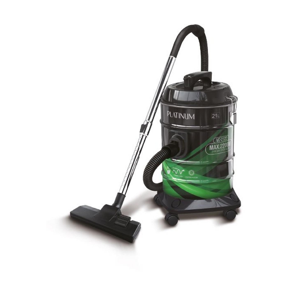 

Platinum 2200w 21l drum vacuum cleaner, vc-2122