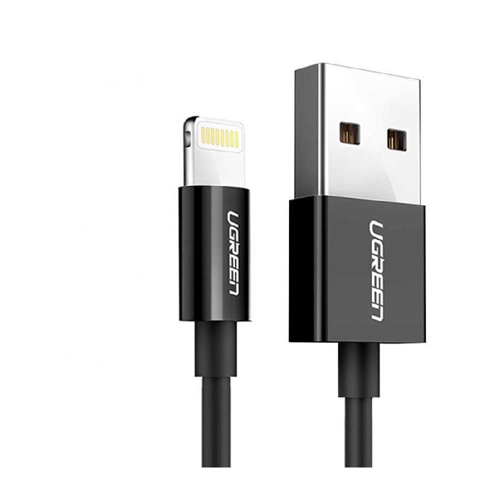Buy Ugreen cable usb to lightning,  2. 0 a ,2m, 80823- black in Saudi Arabia