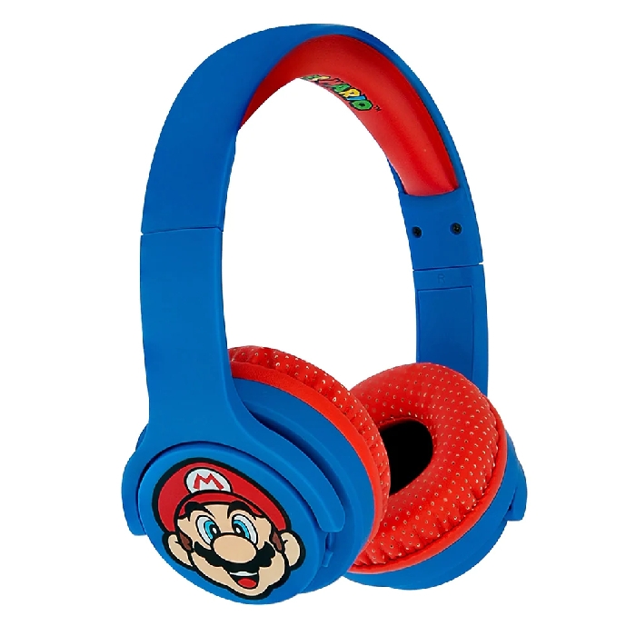 Buy Otl super mario symbol wireless bluetooth on-ear headphones, otlsm0694 - blue in Saudi Arabia