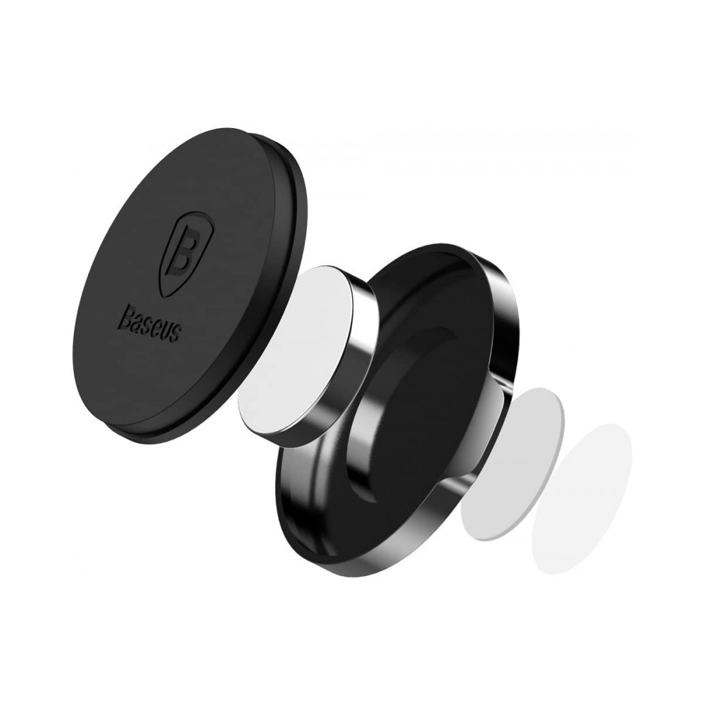 Buy Baseus car holder small ears series magnetic suction bracket, flat type, suer-c01 - black in Saudi Arabia