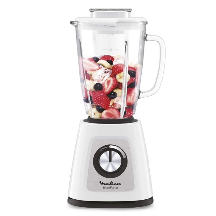 Buy Moulinex blend force glass jug blender, 1. 75 litre, 700 watts, lm435127 in Saudi Arabia