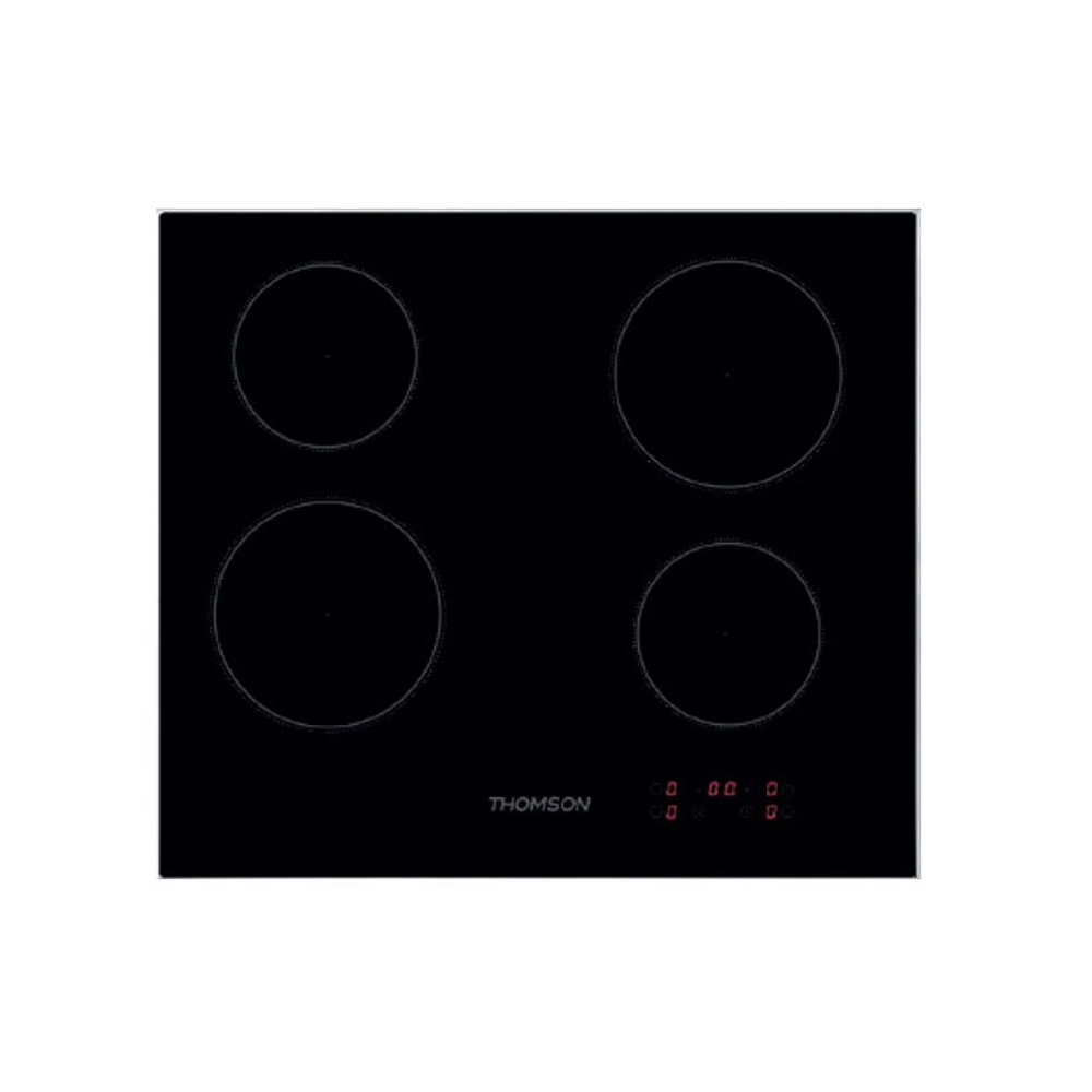 

Thomson electric ceramic hob, 4 burner, 60cm, th6v4tf/sf - black