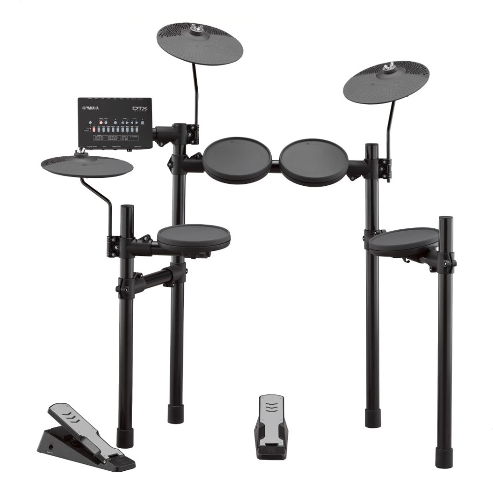 Buy Yamaha digital drums with silent kick pedal, dtx-402k - black in Saudi Arabia