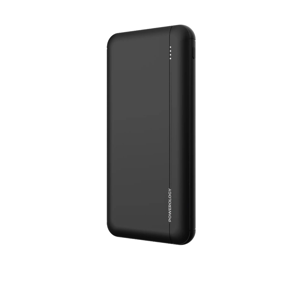 

Powerology quick charge polymer power bank, 10000mah, ppbcha14-bk – black