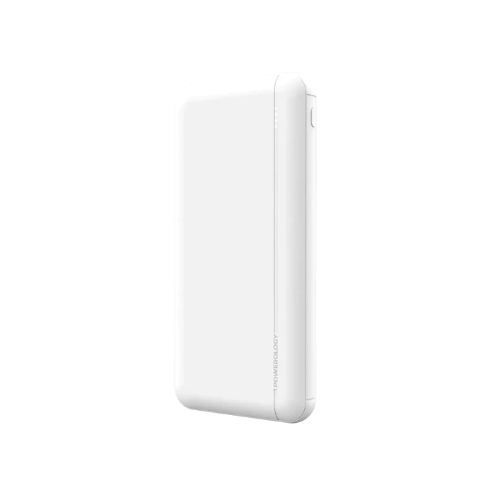 

Powerology quick charge polymer power bank, 10000mah, pd,ppbcha14-wh – white