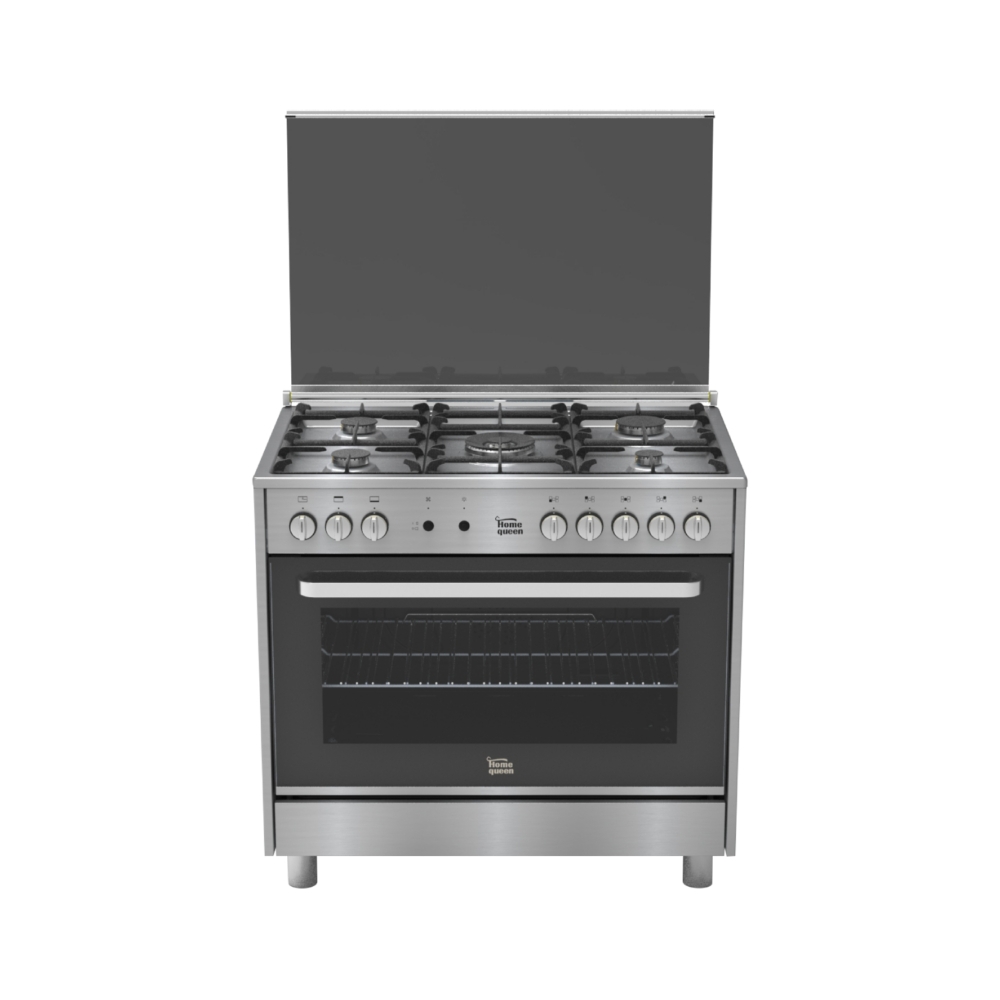 

Home queen gas oven 60x90cm, 5 burner, hqg96x - steel