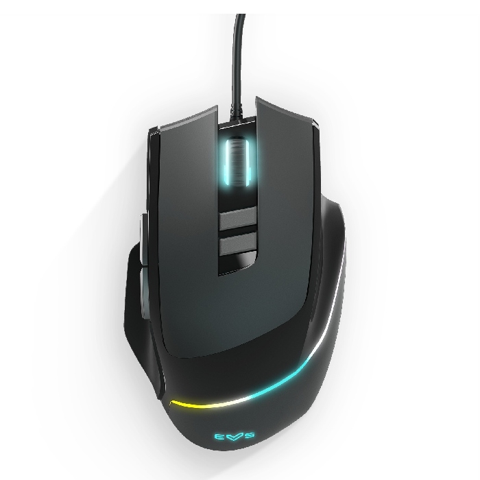 Buy Energy sistem esg m5 triforce wired gaming mouse, rgb led lights, 452071 - black in Saudi Arabia