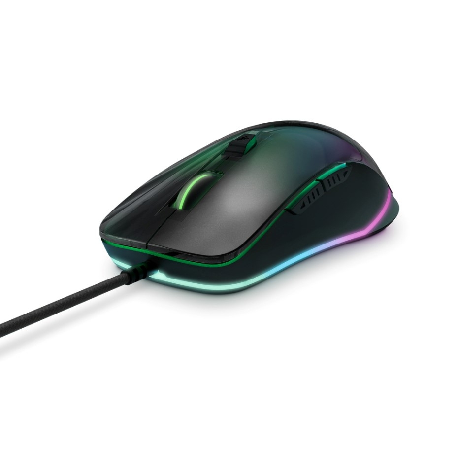 Buy Energy sistem esg m3 neon gaming mouse, rgb led light, usb, 6 customizable buttons – black in Saudi Arabia