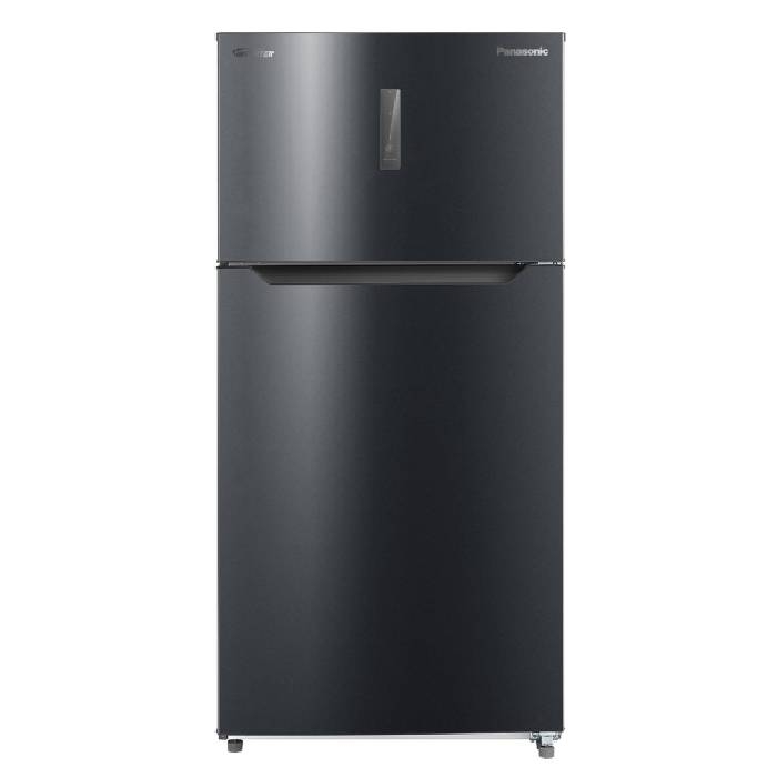 Buy Panasonic two-door top mount refrigerator and freezer, 650l capacity, 23 cft, nr-bc833v... in Saudi Arabia