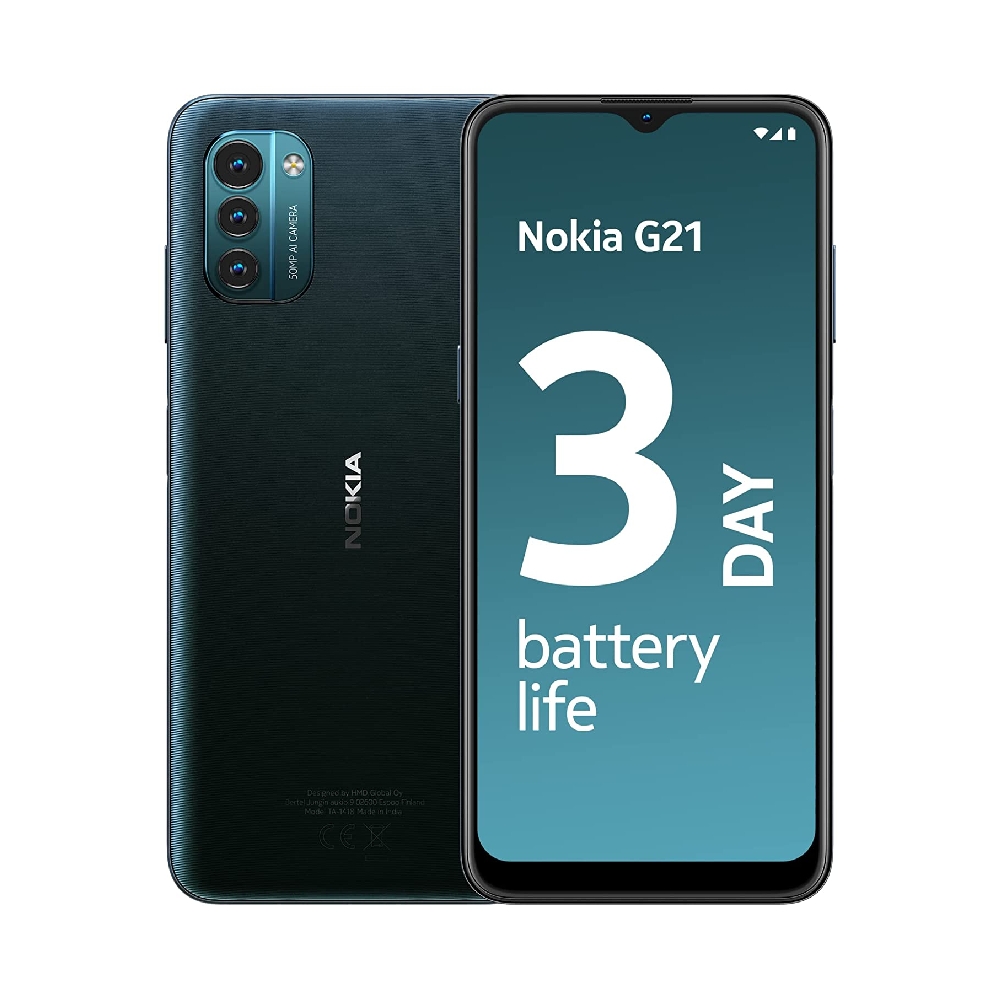 Buy Nokia g21 6. 55" phone,128gb, ram 6gb, 50mp - blue in Saudi Arabia