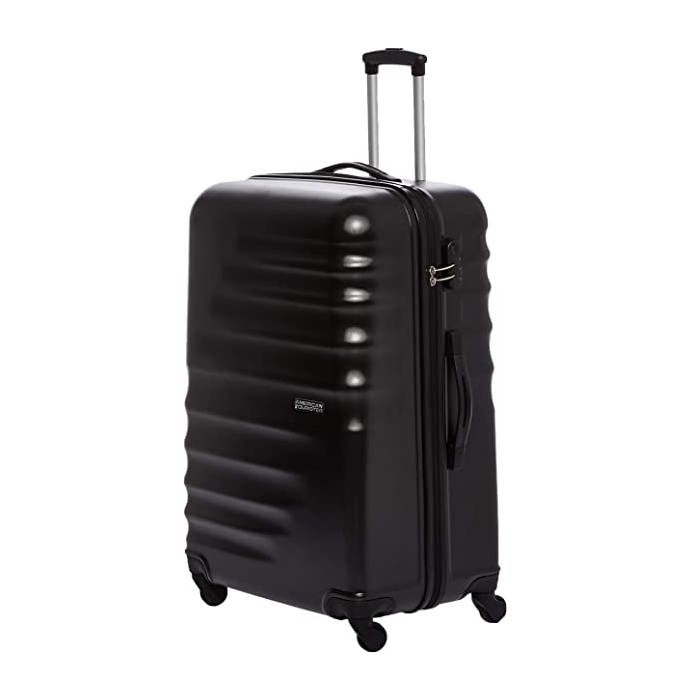 Buy American tourister preston hardside spinner luggage trolley,55/20 cm – black in Saudi Arabia