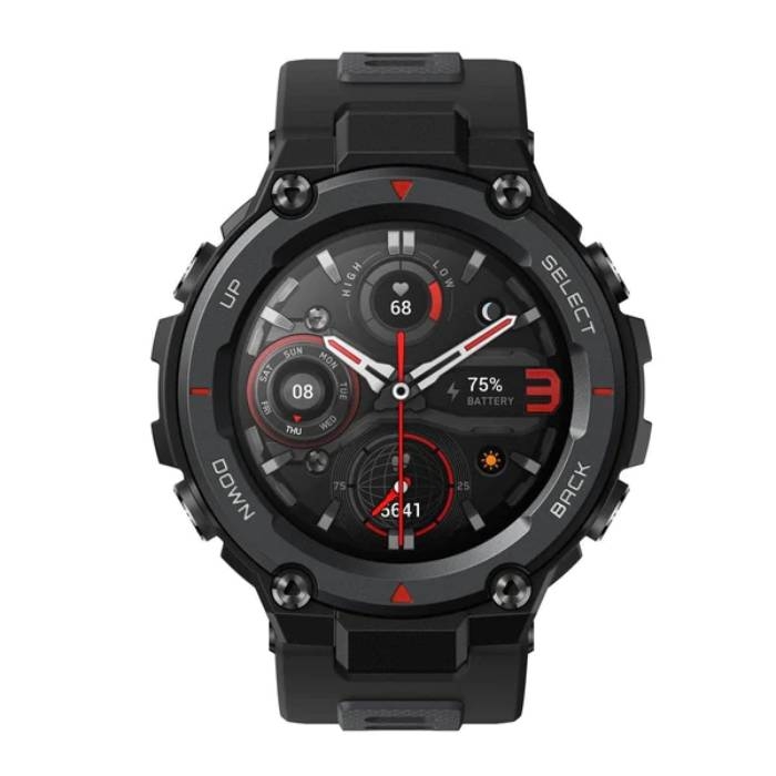 Buy Amazfit t-rex pro smart watch 47. 7 mm – black in Saudi Arabia