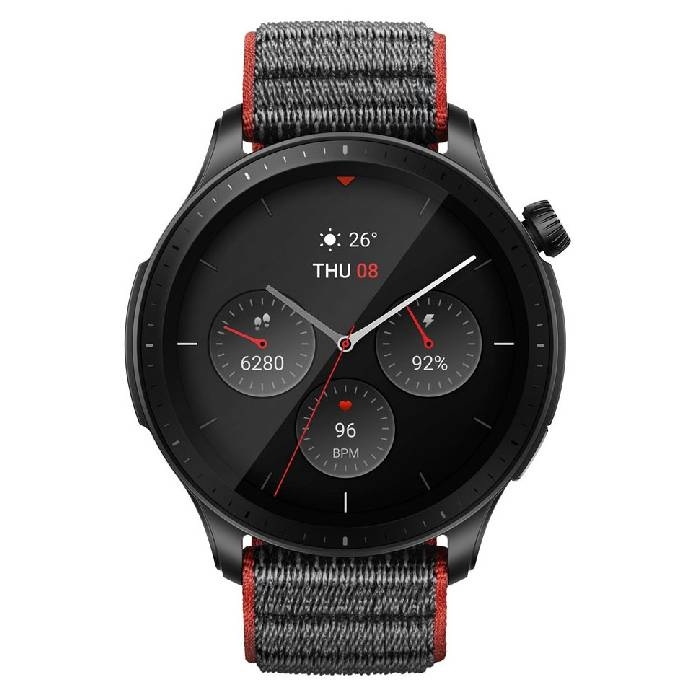 Buy Amazfit gtr 4 smart watch for men 46 mm – gray in Saudi Arabia