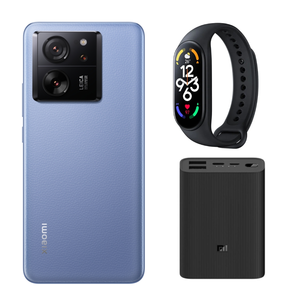 

Xiaomi 13t pro phone, 6. 67inch, 512gb, 12gb ram, 5g - blue + mi 10k powerbank + smart ...