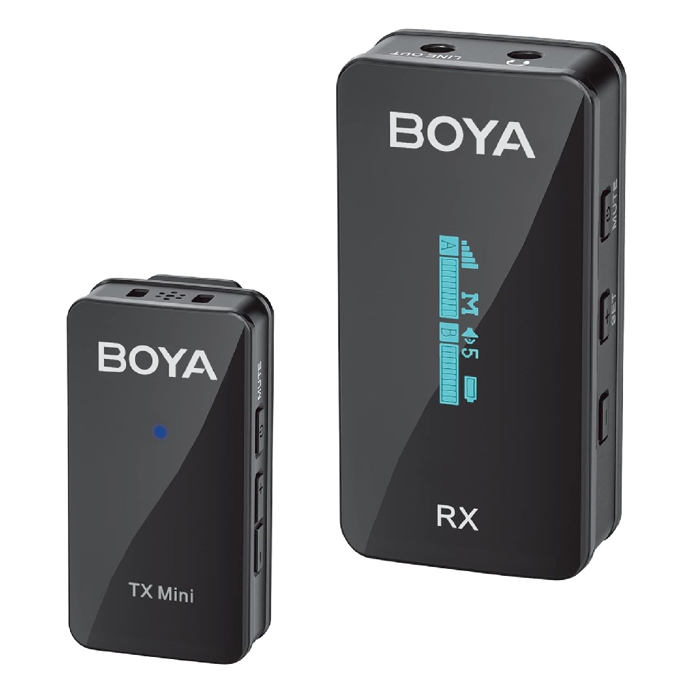 Buy Boya mini 2. 4ghz dual channel wireless microphone, by-xm6-s1 mini – black in Kuwait