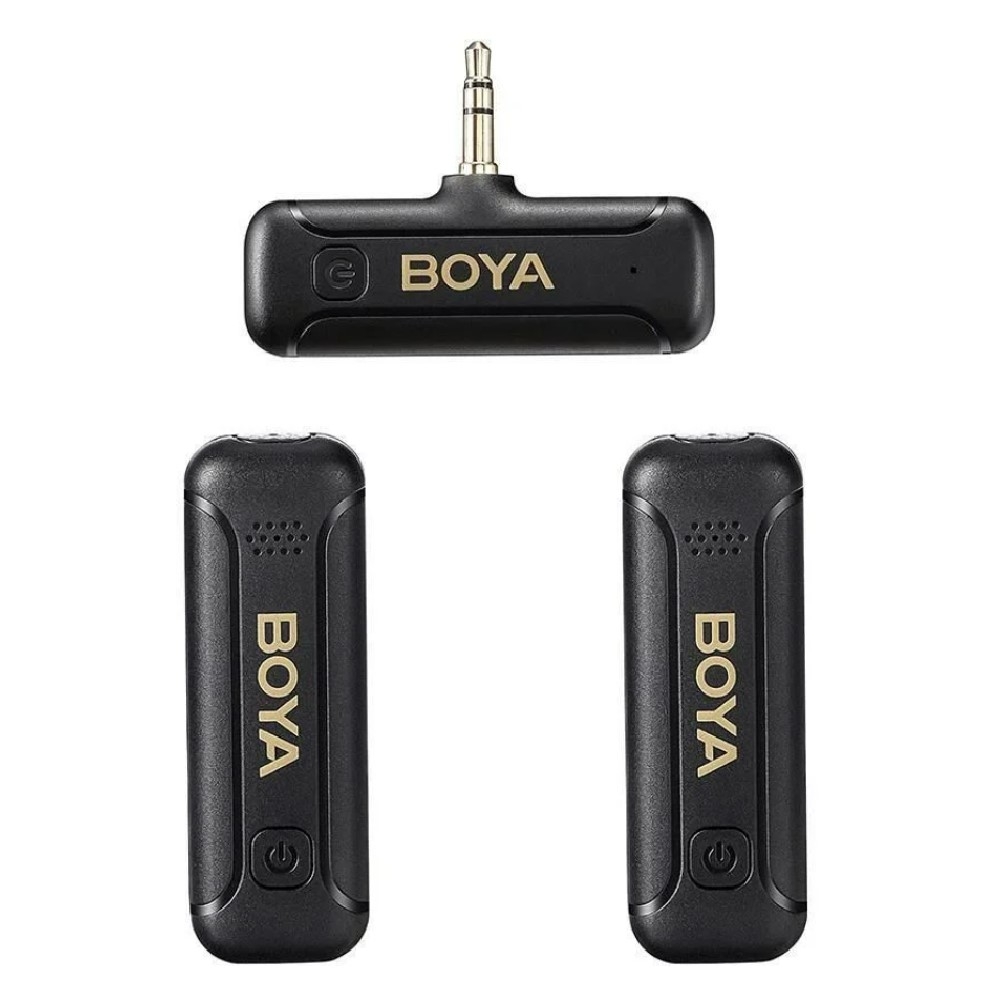 Buy Boya ultracompact 2. 4ghz wireless microphone, usb-c port, by-wm3t2-m2 - black in Kuwait