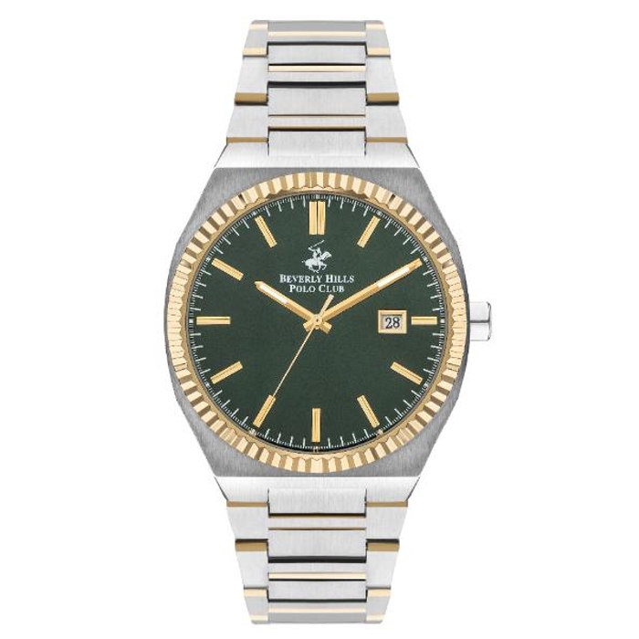 Buy Beverly hills polo club men’s watch, analog, 43mm, metal strap, bp3405x. 270 - silver /... in Kuwait