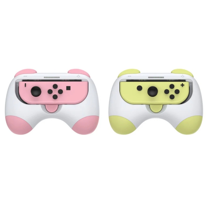 Buy Dobe controller grip for nintendo switch / oled, tns-2130 - pink & yellow in Kuwait
