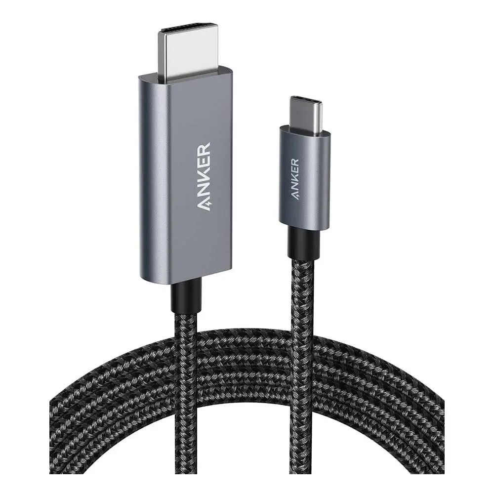 Buy Anker nylon usb-c to hdmi 4k cable, a8730h11 - grey in Kuwait