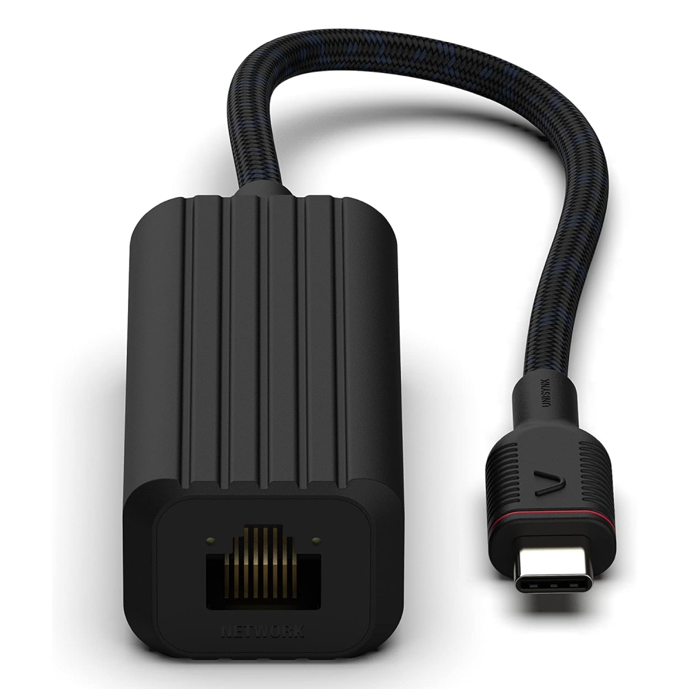 Buy Unisynk usb-c to network adapter, 10379 – black in Kuwait