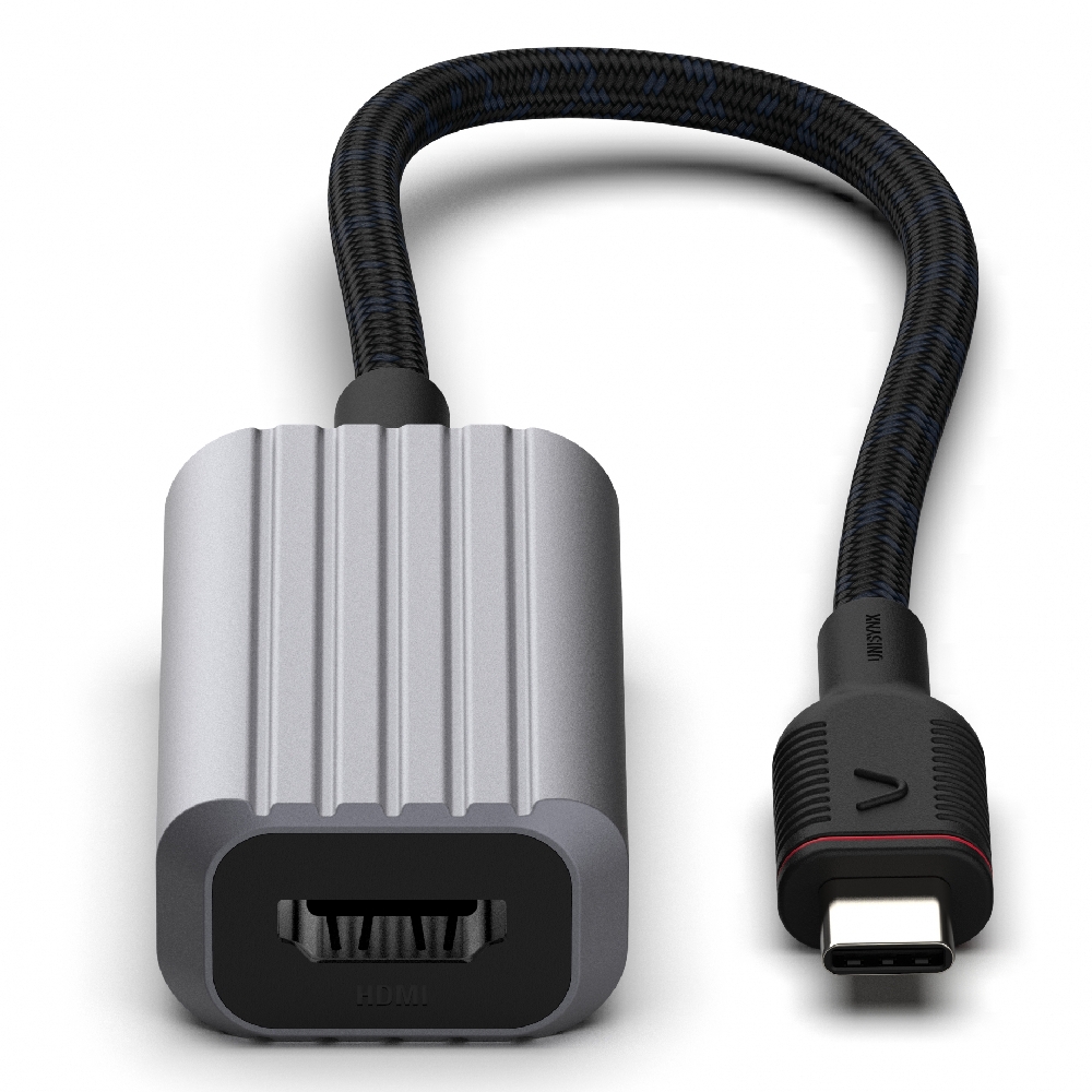 Buy Unisynk usb-c to hdmi 4k adapter, 10378– grey in Kuwait