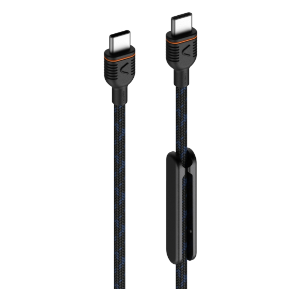 Buy Unisynk usb-c to usb-c cable, 60w, 10348 – black in Kuwait