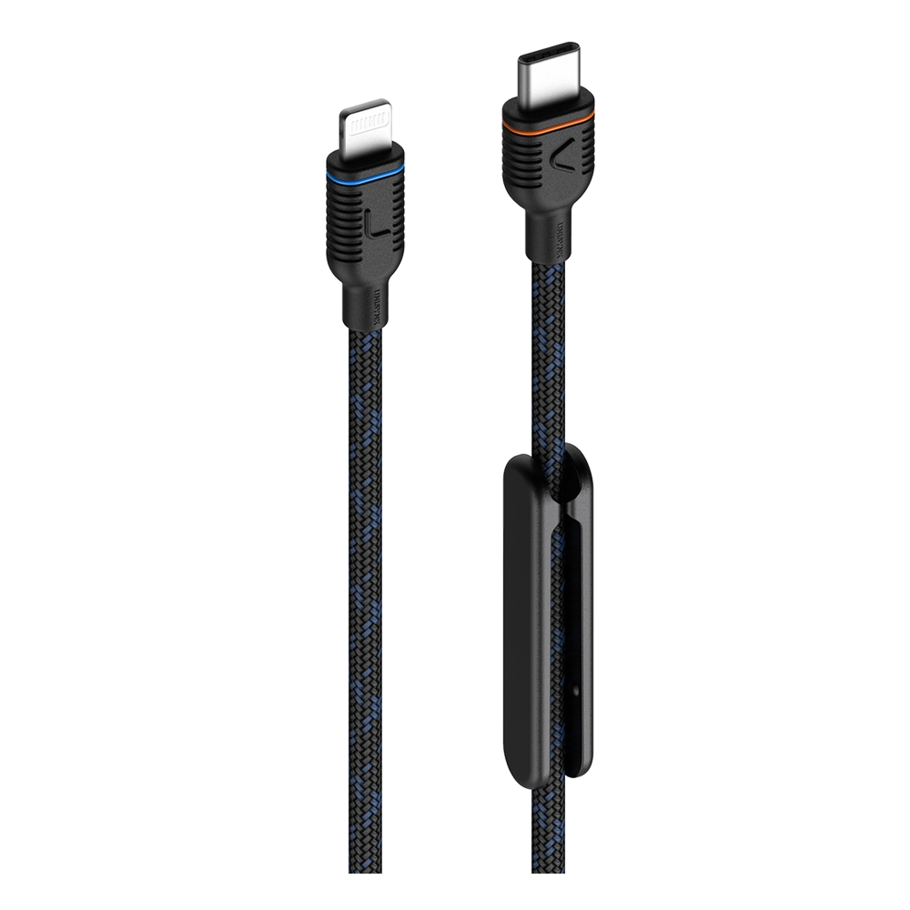 Buy Unisynk usb-a to lightning cable, 2. 0m, 10274 - black in Kuwait