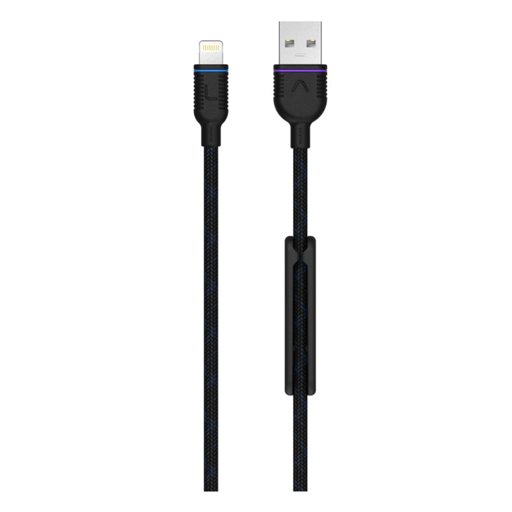 Buy Unisynk usb-a to lightning cable, 1. 2m, 10160 – black in Kuwait