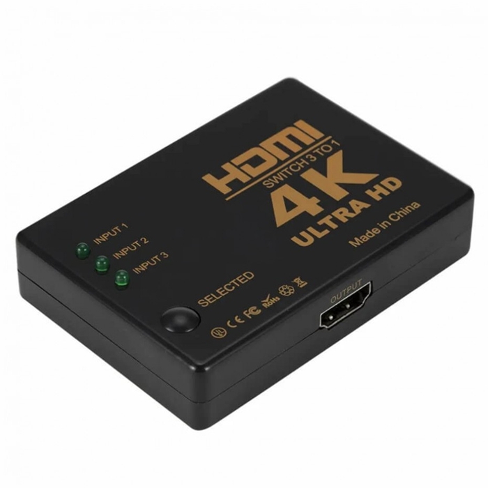 Buy Rtc 3 inputs to 1 output 4k ultra hd hdmi converter in Kuwait