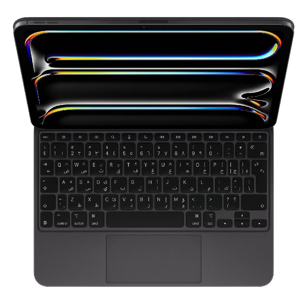 Buy Apple magic english & arabic keyboard for ipad pro 11-inch m4,  mwr23ab/a -black in Kuwait