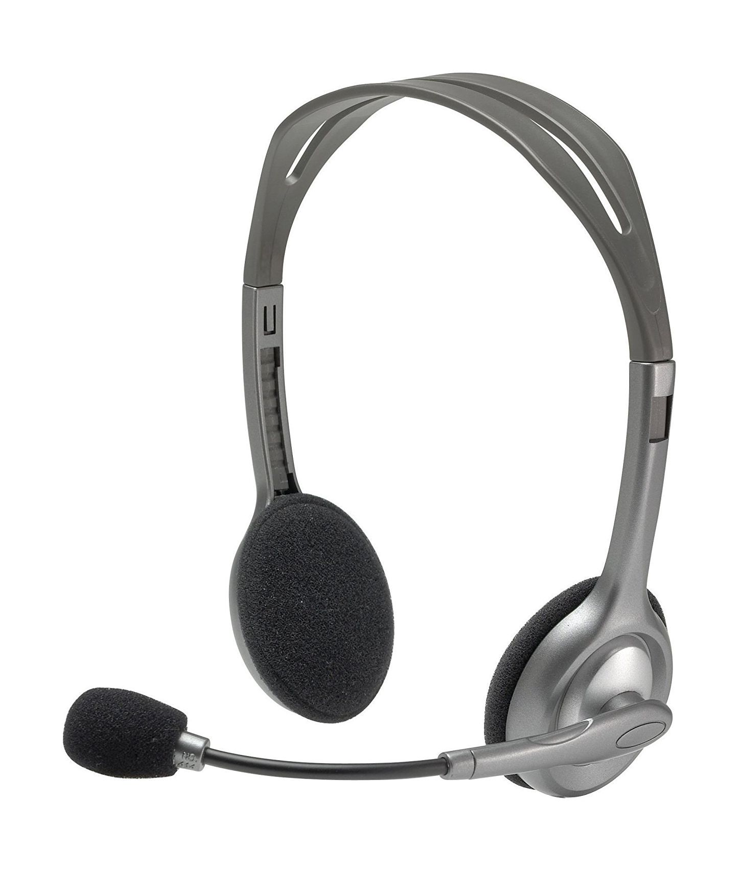 

Logitech stereo headset h110- noise-cancelling microphone - grey