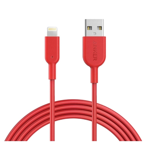 Buy Anker powerline ii c89 lightning cable 0. 9m (a8432h92) - red in Saudi Arabia