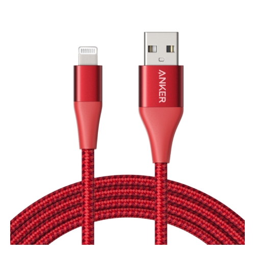 

Anker powerline+ ii lightning cable 3ft/0. 9m (a8452h93) - red